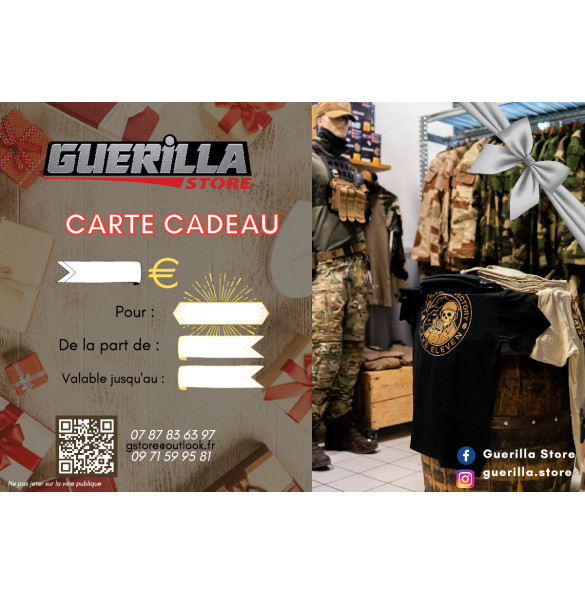 CARTE CADEAU GUERILLA STORE - 50€
