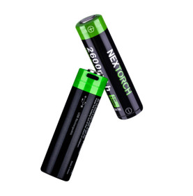 BATTERIE RECHARGEABLE - UBS - 18650 - 2600MAH - NEXTORCH