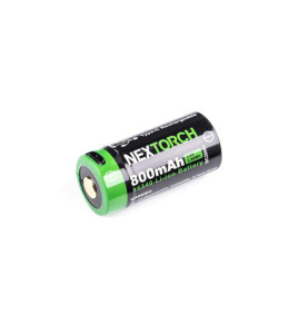 BATTERIE RECHARGEABLE - UBS - 16340 - 800MAH - NEXTORCH