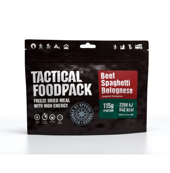 Tactical Foodpack Repas Outdoor Spaghetti bolognaise