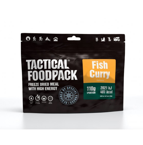 Tactical Foodpack Repas Outdoor Poisson au Curry et Riz