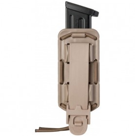 VEGA -Porte-chargeur simple Bungy 8BL tan pour pistolet automatique 9MM