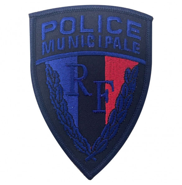 ECUSSON POLICE MUNICIPALE RF PVC BLEU