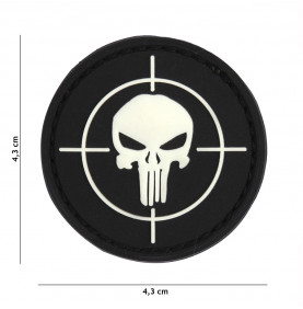 PATCH PVC FLUORESCENT - PUNISHER CIBLE